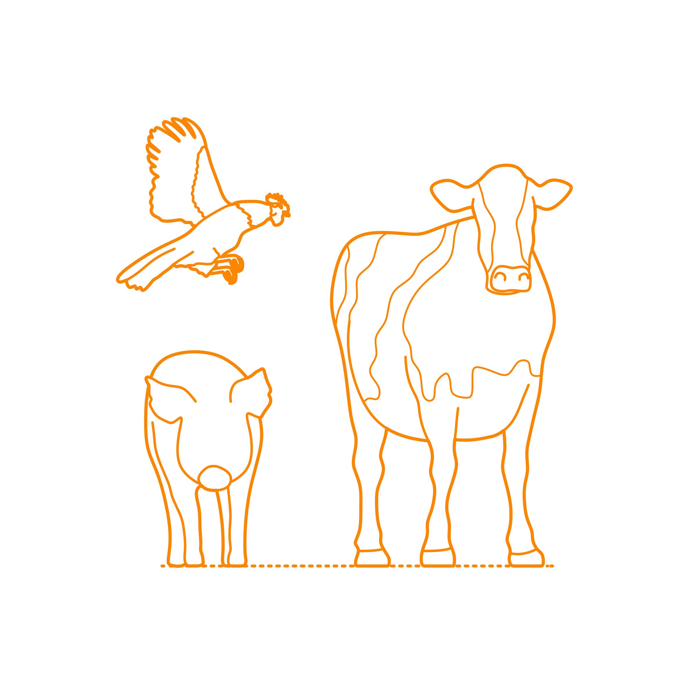 Animals Farm Animals Contour Svg Vector Free Vectors